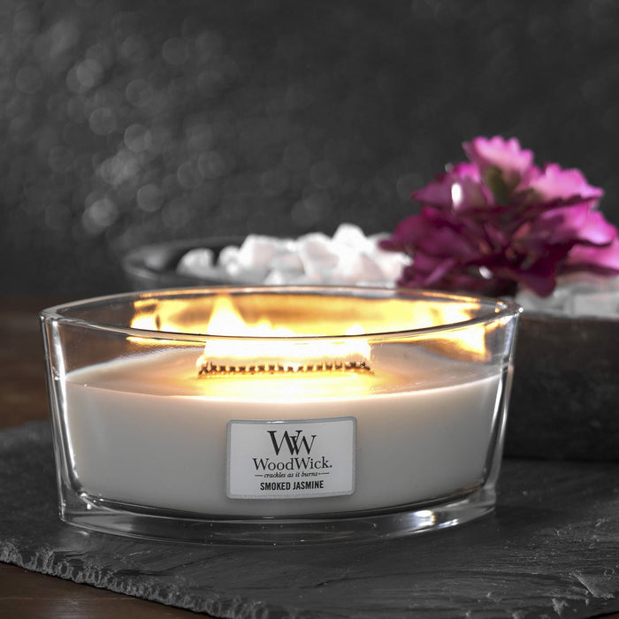 WoodWick Smoked Jasmine Ellipse Candle (453g)