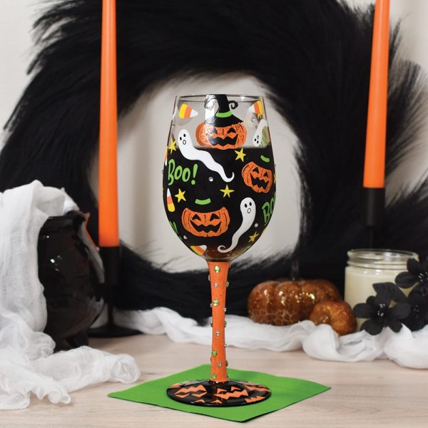 Lolita Halloween Spook-Tacular Wine Glass