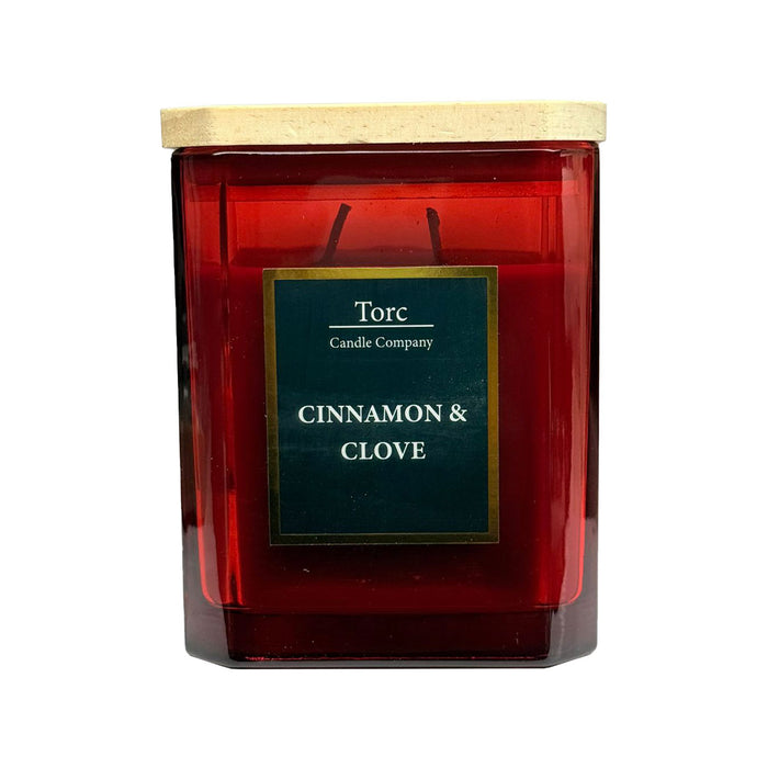 Torc Gold Fragranced Candle - Cinnamon & Clove (450g)