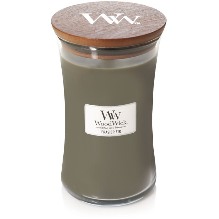 WoodWick Large Hourglass Frasier Fir Scented Candle (609g)