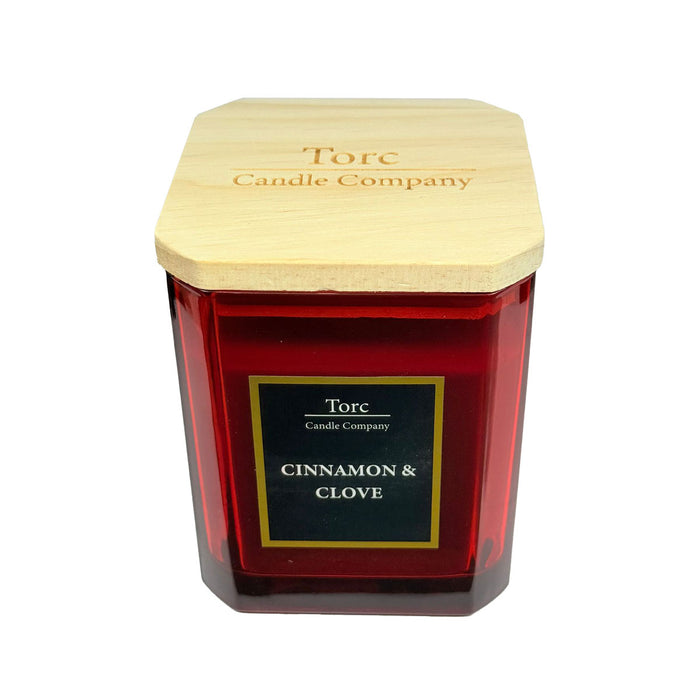 Torc Gold Fragranced Candle - Cinnamon & Clove (450g)