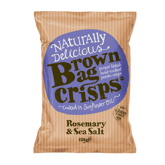 Brown Bag Crisps - Rosemary And Sea Salt Crisps (150g)