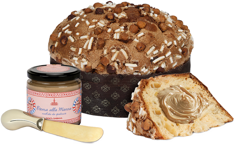 Fiasconaro - Dolce & Gabbana Sicilian Hazelnut Panettone with Manna Cream (1kg)