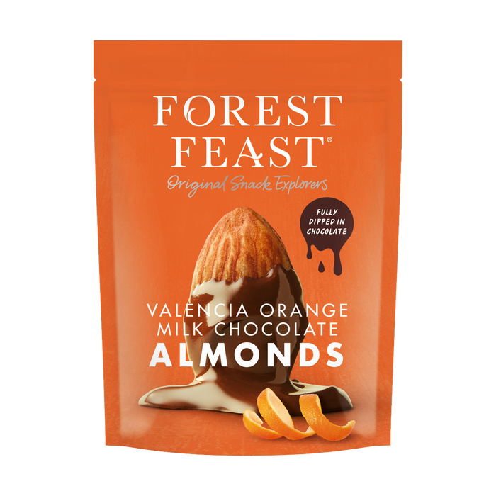 Forest Feast Valencia Orange Milk Choc Almonds (120g)