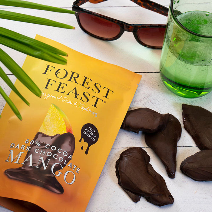 Forest Feast - Dark Chocolate Mango Strips (100g)