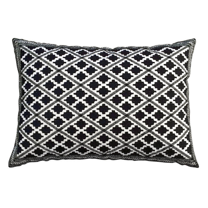 Bombay Duck Timbuktu Diamond Embroidered Rectangular Cushion (30×50cm)