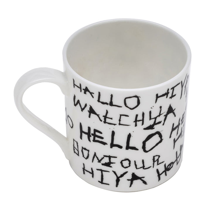 Arthouse Unlimited Fine Bone China Mug - Hello Hello