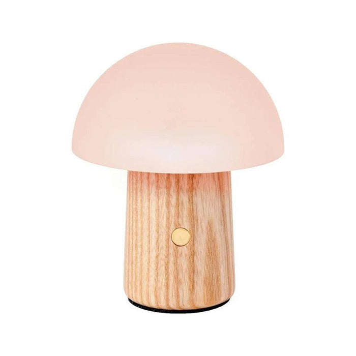 Gingko Mini Alice Mushroom Lamp - White Ash