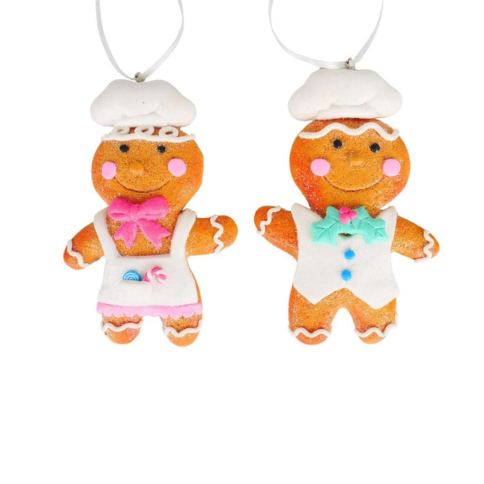 Kurt Adler Dough Gingerbread Chef Ornament (2 Pieces)