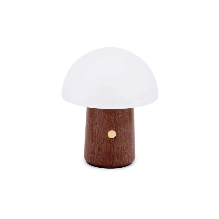 Gingko Super Mini Alice Mushroom Lamp - Walnut