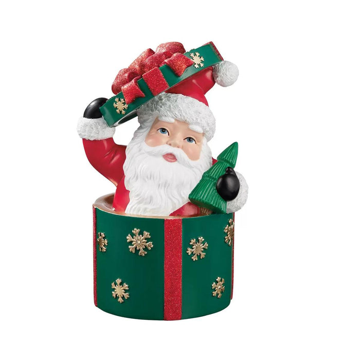 Christmas Present Figurines with LED Lights - Santa