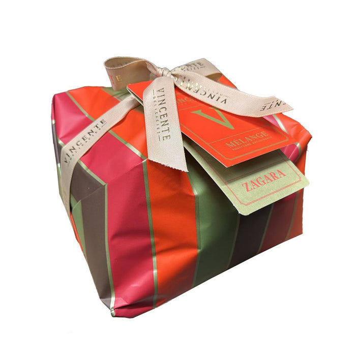 Vincente Delicacies - Panettone Covered with Dark Chocolate with Orange - Zagara - Hand Wrapped Artisan (750g)