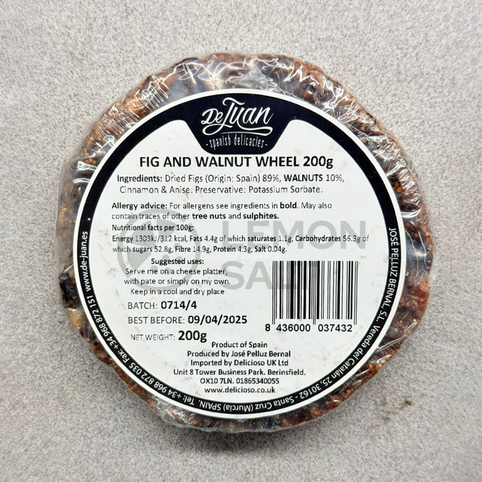 De Juan Pressed Fig & Walnut Wheel (200g)