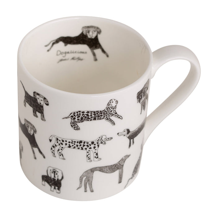 Arthouse Unlimited Fine Bone China Mug - Dogalicious