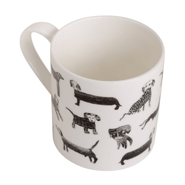 Arthouse Unlimited Fine Bone China Mug - Dogalicious