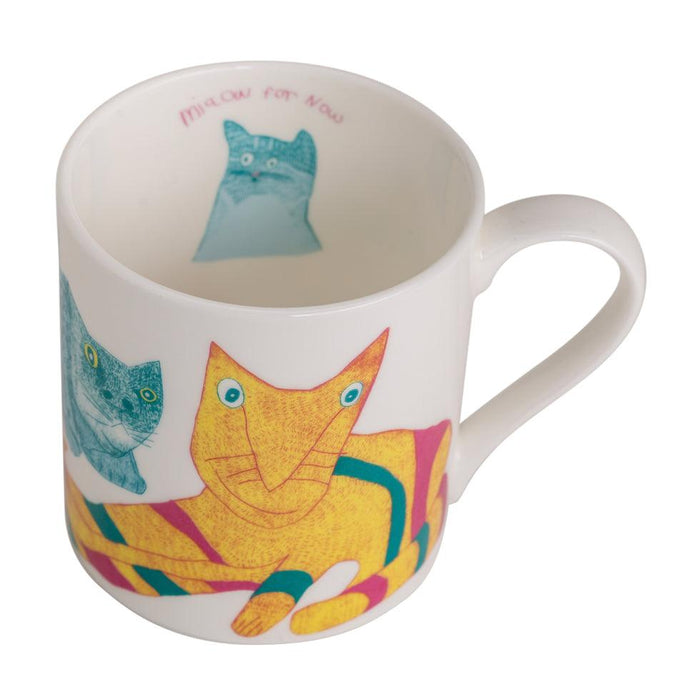 Arthouse Unlimited Fine Bone China Mug - Miaow For Now