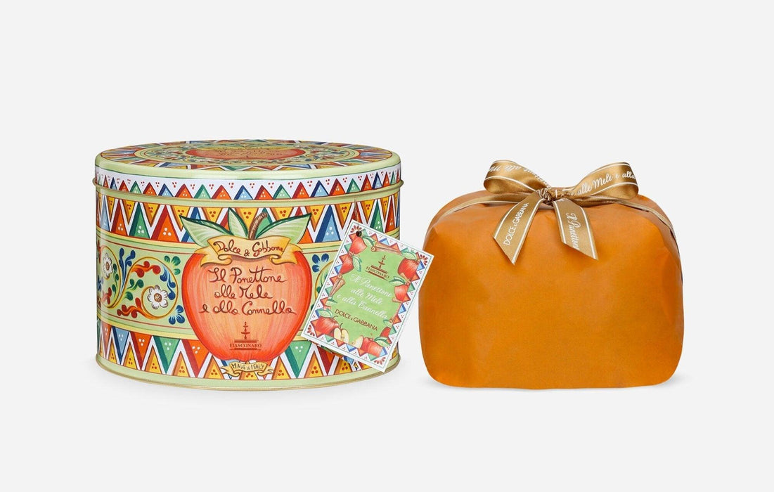 Fiasconaro - Dolce & Gabbana Apple and Cinnamon Panettone in an elegant tin (1kg)