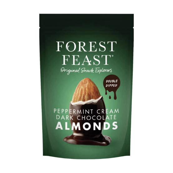 Forest Feast Peppermint Cream Dark Chocolate Almonds (120g)