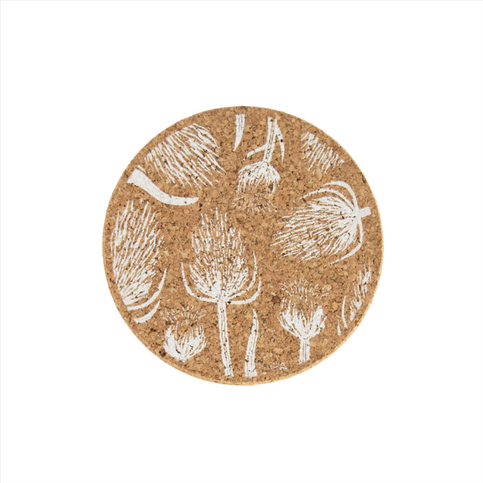 Liga Cork Coaster - Thistles & Teasels