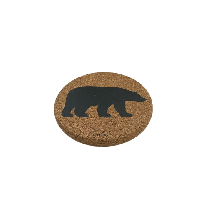 Liga Cork Coaster - Polar Bear