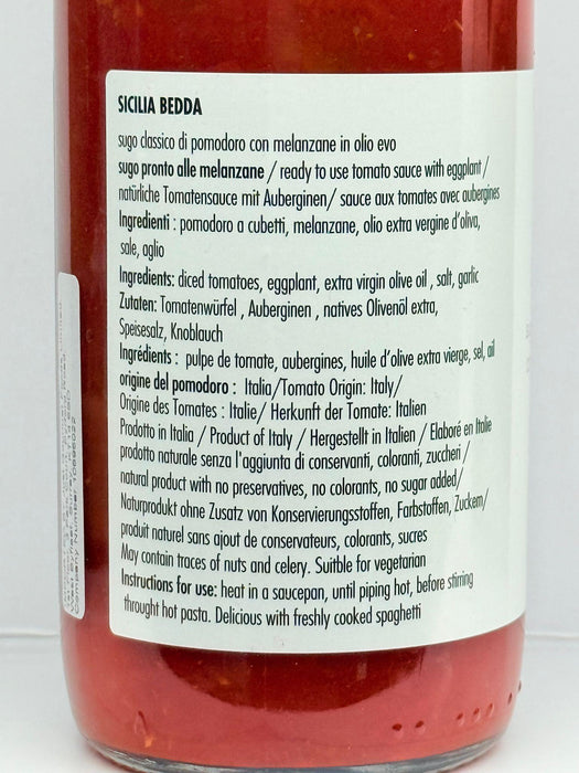 Italianavera Sicilia Bedda Aubergine Pasta Sauce (500g)