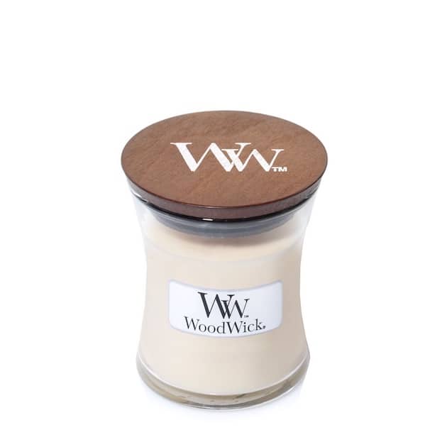 WoodWick Mini Hourglass Vanilla Bean Scented Candle (85g)