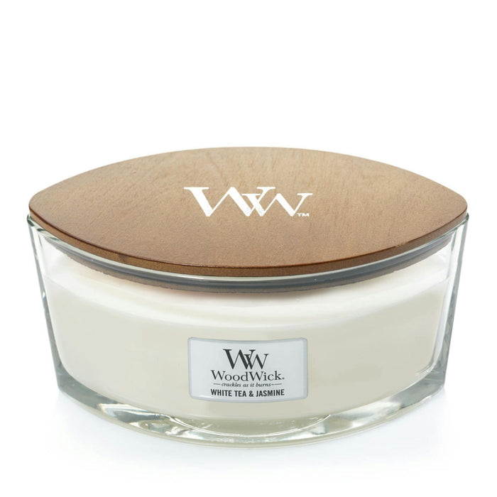 WoodWick White Tea Jasmine Ellipse Candle (453g)