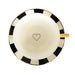 Bombay Duck Monte Carlo Stripy Teacup & Saucer - Black & Stripy | {{ collection.title }}