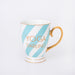 Bombay Duck Portofino Mug Yoga Darling Aqua Stripes | {{ collection.title }}