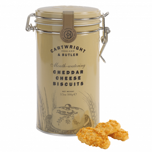 Cartwright & Butler Cheddar Cheese Biscuits In Tin (200g) | {{ collection.title }}