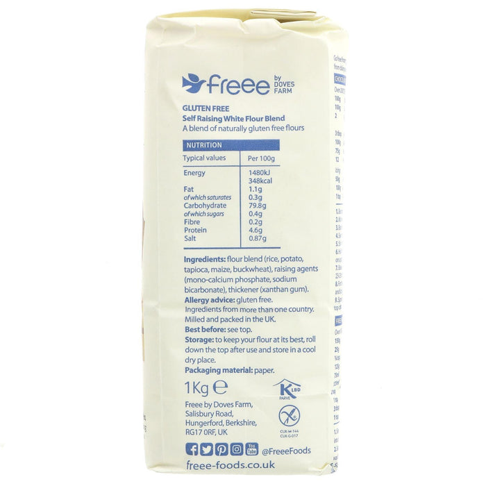 Doves Farm Gluten Free Self Raising White Flour (1kg)