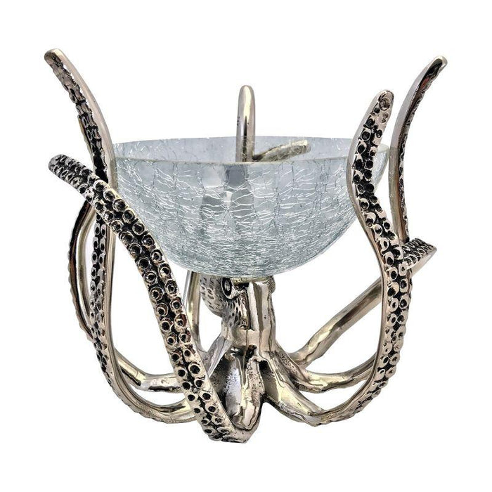 Culinary Concepts Mini Octopus Stand & Crackle Glass Bowl | {{ collection.title }}