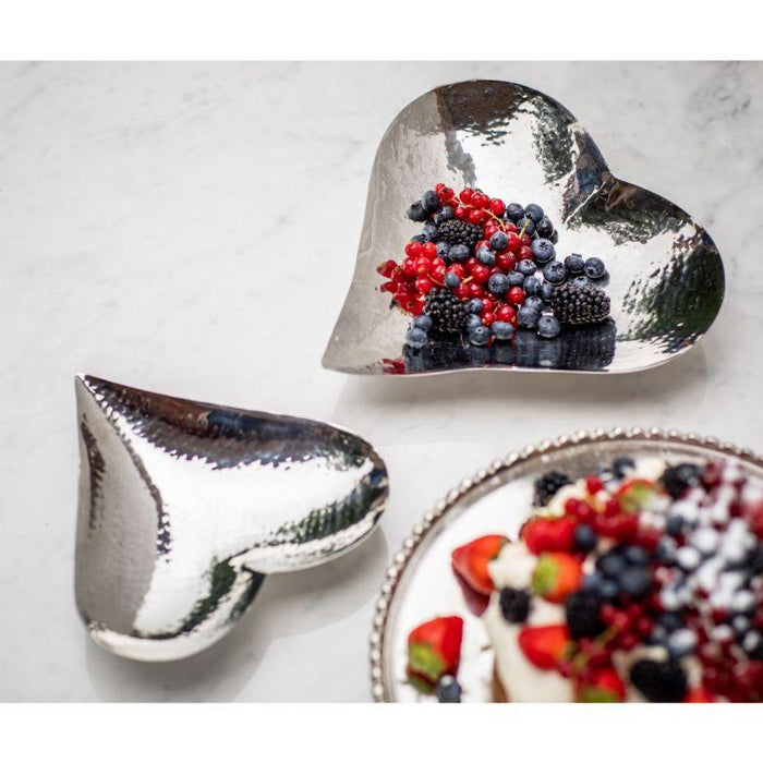 Culinary Concepts Small Champagne Hammered Heart Dish | {{ collection.title }}