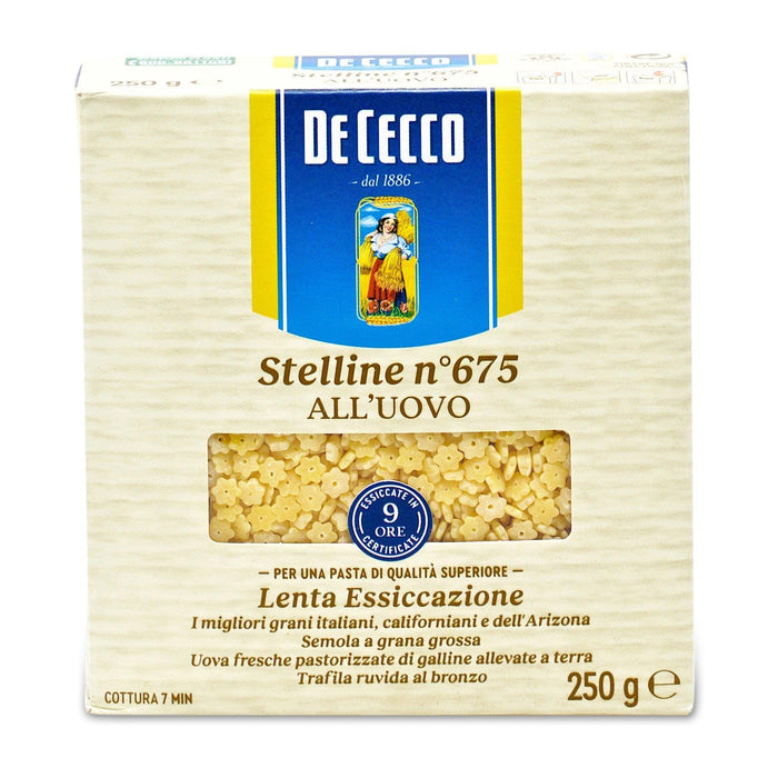 De Cecco Stelline All'uovo (Star Pasta) (250g) | {{ collection.title }}