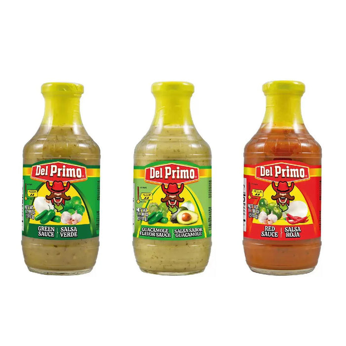 Del Primo Pack Of 3 Mexican Salsa Sauces (3x510g)