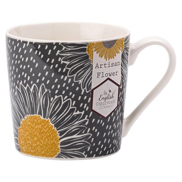 DMD Artisan Flower Floral Grey Mug | {{ collection.title }}