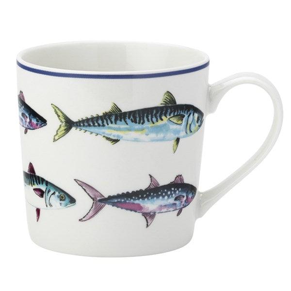 Fishes around a outlet mug