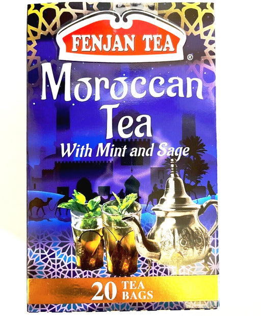 Fenjan Tea Moroccan Tea with Mint & Sage Tea Bags (20) | {{ collection.title }}