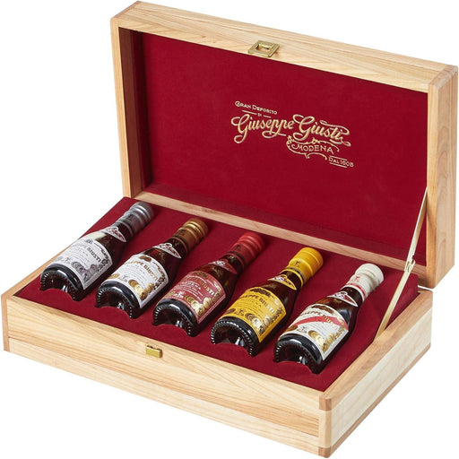 Giuseppe Giusti Balsamic Vinegar Historical Collection in Wooden Casket (5x100ml) | {{ collection.title }}