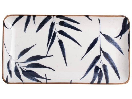 Gusta Rectangular Plate ITJ - Bamboo Pattern (22.5cm) | {{ collection.title }}
