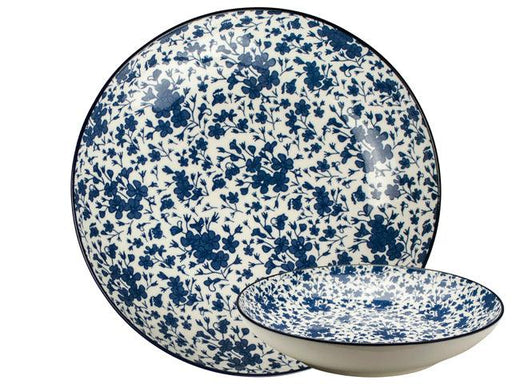 Gusta Shallow Bowl OTB - Floral Pattern (21.5cm) | {{ collection.title }}