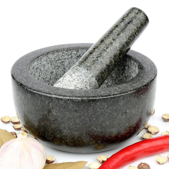 H&S Premium Solid Granite Pestle & Mortar (16cm) | {{ collection.title }}