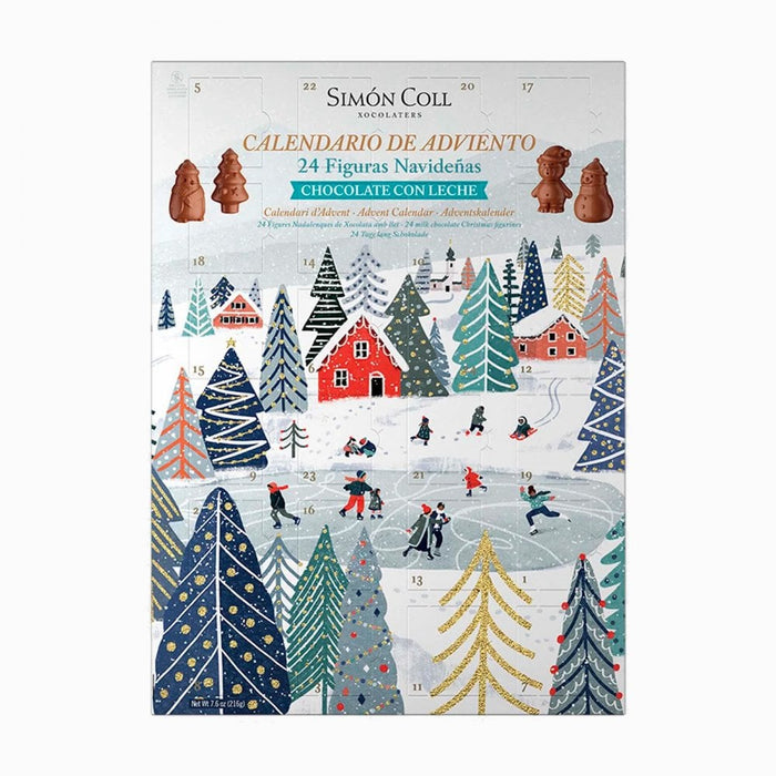 Simon Coll Christmas 3D Milk Chocolate Figures Advent Calendar (216g)