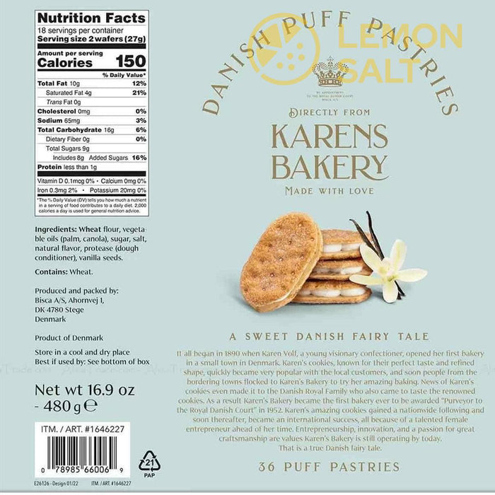 Karens Bakery Danish Puff Pastries (480g) | {{ collection.title }}