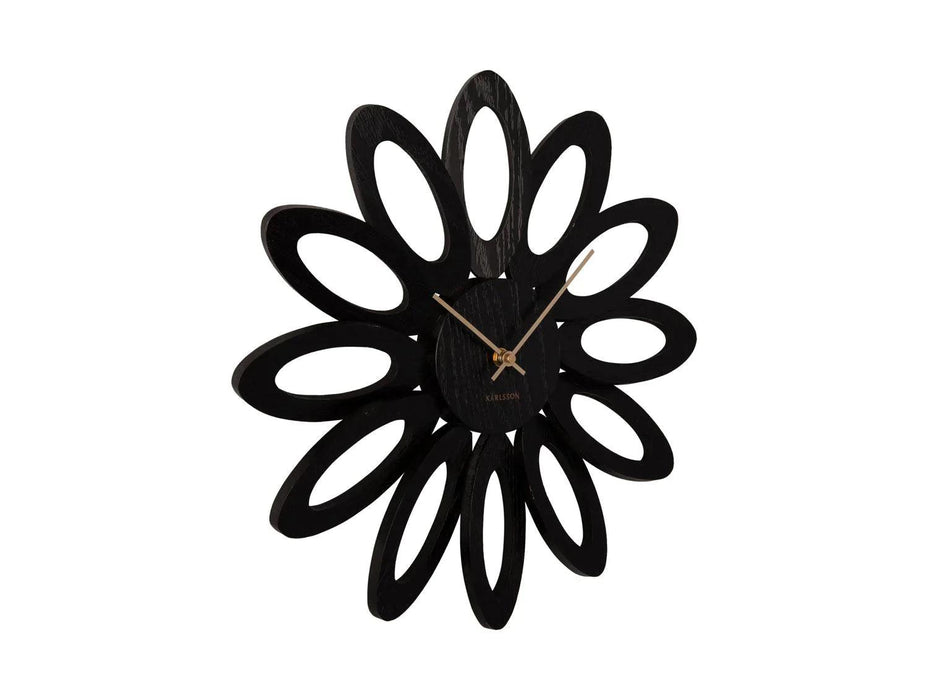 Karlsson Fiore Wall Clock - Veneer Black | {{ collection.title }}