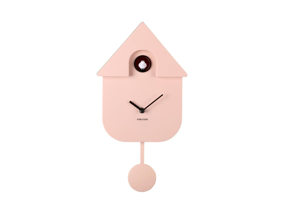 Karlsson Modern Cuckoo Wall Clock - Soft Pink | {{ collection.title }}