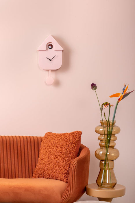 Karlsson Modern Cuckoo Wall Clock - Soft Pink | {{ collection.title }}