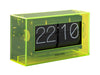 Karlsson Table Clock Boxed Flip Acrylic - Neon Yellow | {{ collection.title }}