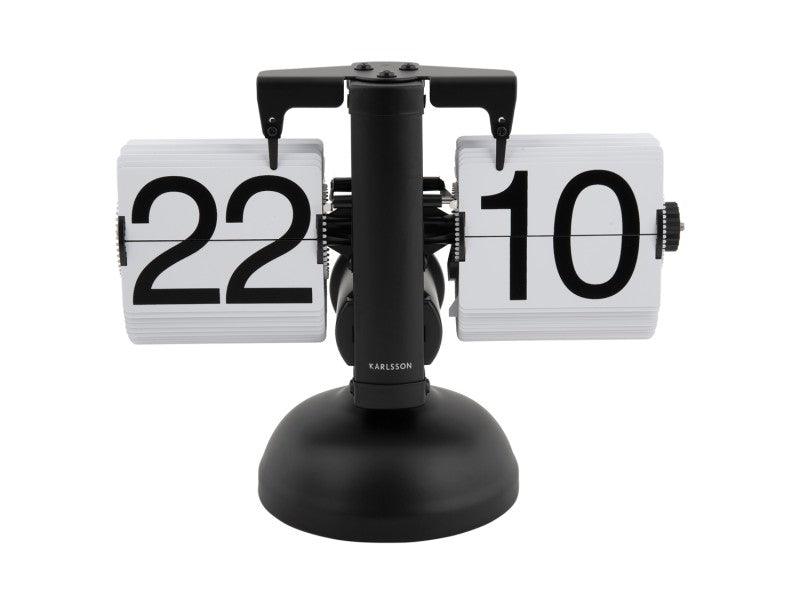 Karlsson Table Clock Small Flip - Black | {{ collection.title }}