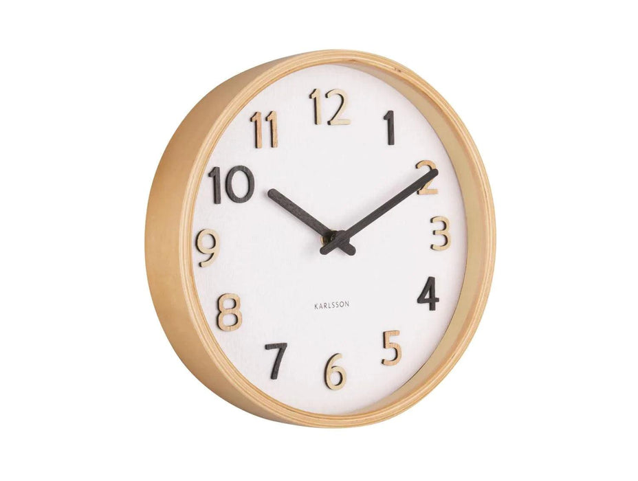 Karlsson Wall Clock Pure Wood Grain Small - MultiColour | {{ collection.title }}